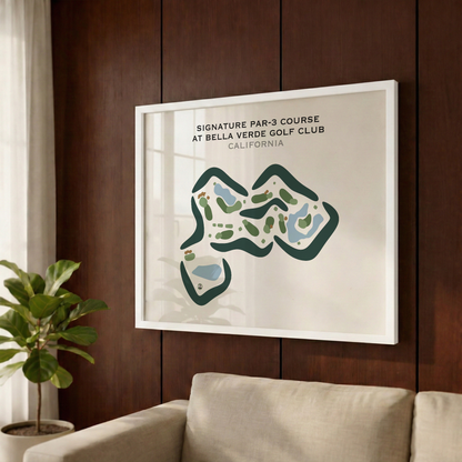 Signature Par-3 Course at Bella Verde Golf Club, California - Printed Golf Courses