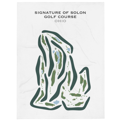 Signature of Solon Golf Course, Ohio - Printed Golf Courses