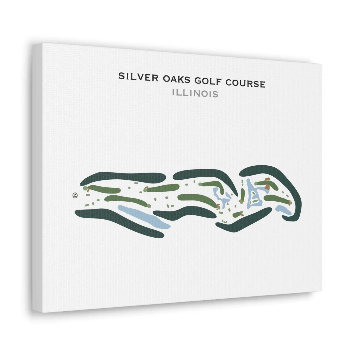 Silver Oaks Golf Course, Illinois - Printed Golf Courses