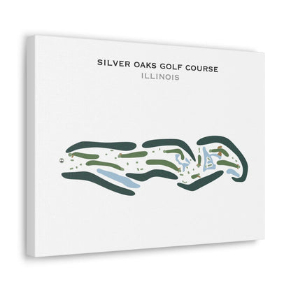 Silver Oaks Golf Course, Illinois - Printed Golf Courses