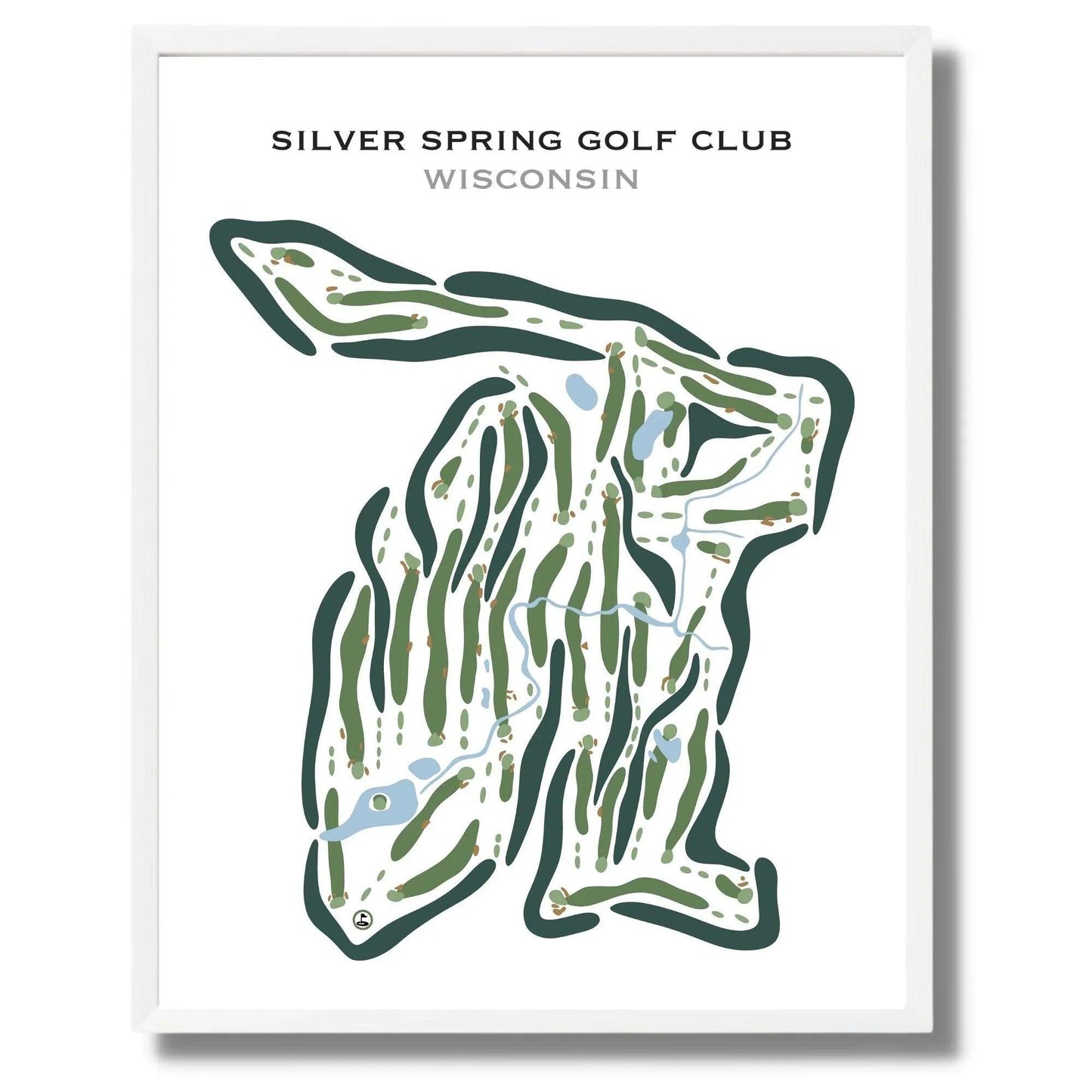 Silver Spring Golf Club, Wisconsin - Printed Golf Courses