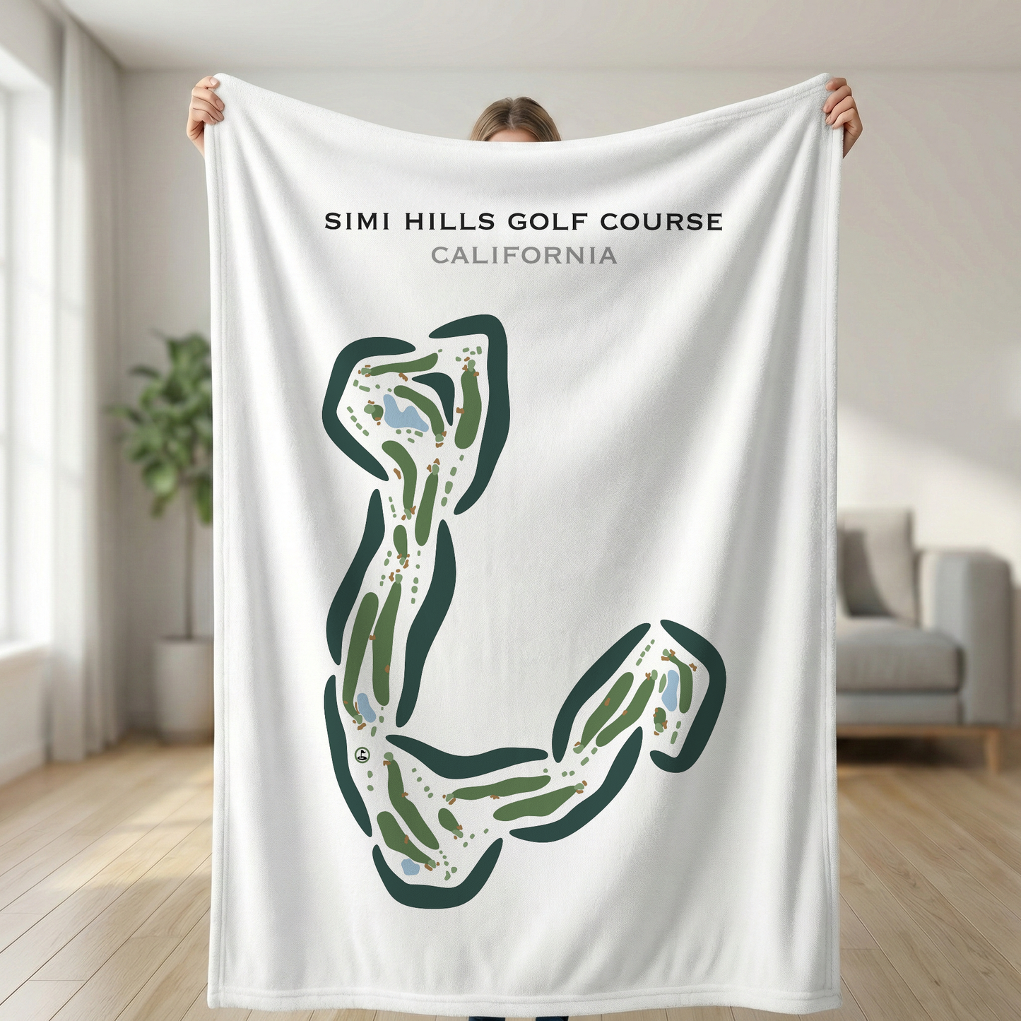 Simi Hills Golf Course, California - Printed Golf Courses