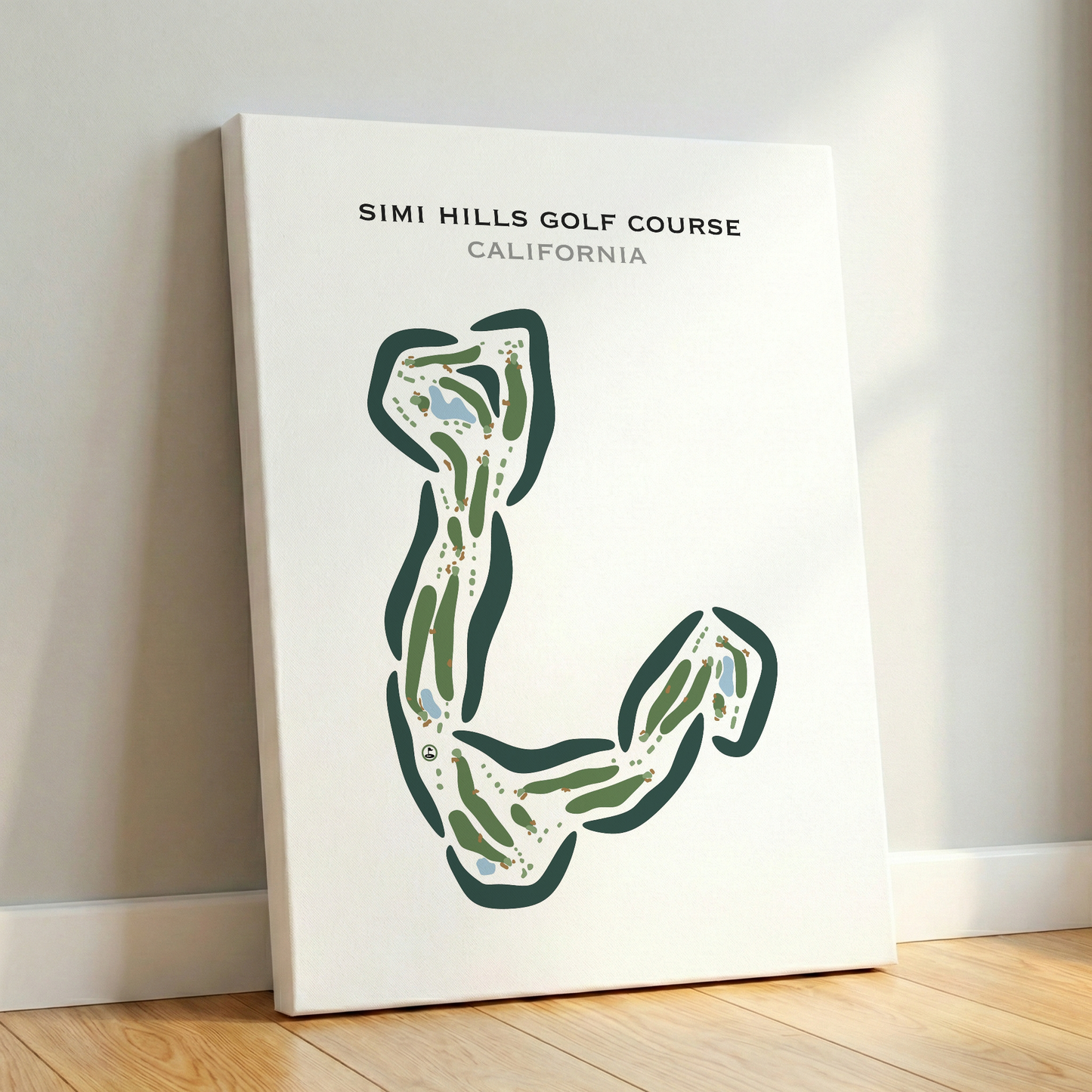 Simi Hills Golf Course, California - Printed Golf Courses