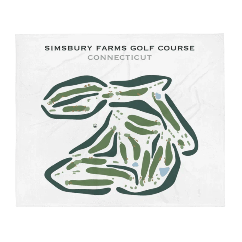 Simsbury Farms Golf Course, Connecticut - Printed Golf Courses
