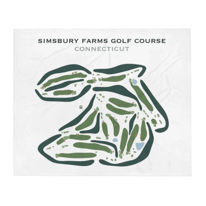 Simsbury Farms Golf Course, Connecticut - Printed Golf Courses