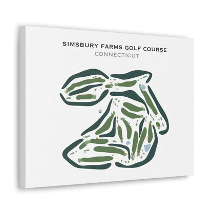 Simsbury Farms Golf Course, Connecticut - Printed Golf Courses