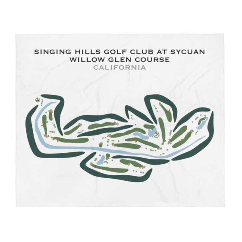 Singing Hills Golf Resort at Sycuan - Willow Glen Course, California - Printed Golf Courses