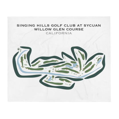 Singing Hills Golf Resort at Sycuan - Willow Glen Course, California - Printed Golf Courses