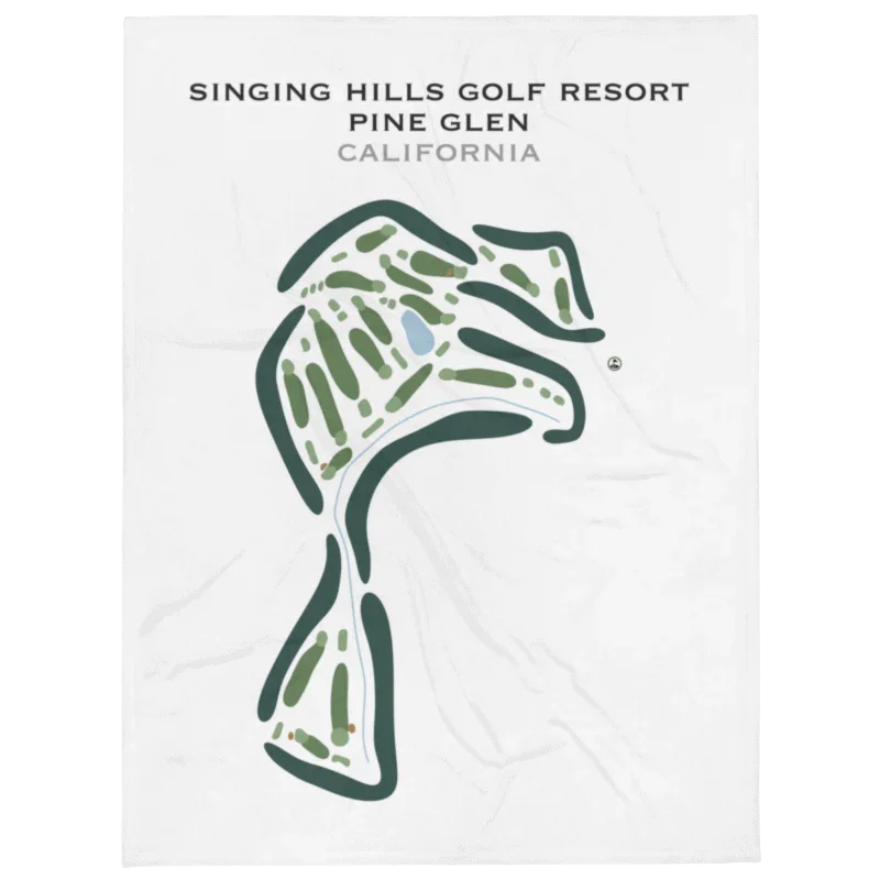 Singing Hills Golf Resort, Pine Glen, California - Printed Golf Courses