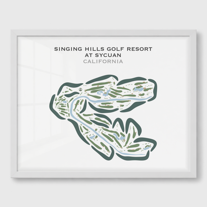 Singing Hills Golf Resort at Sycuan, California - Printed Golf Courses