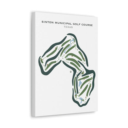 Sinton Municipal Golf Course, Texas - Printed Golf Courses