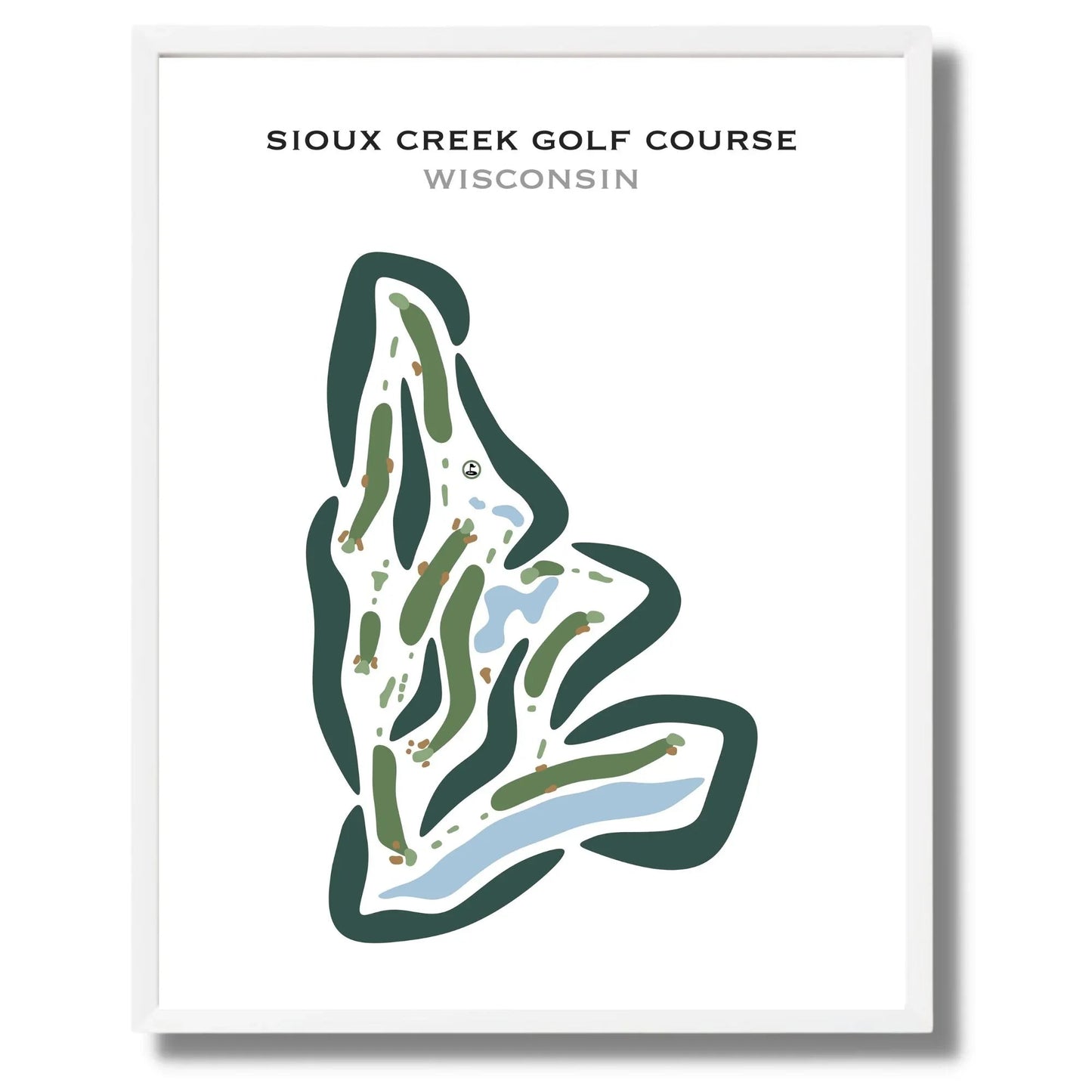 Sioux Creek Golf Course, Wisconsin - Printed Golf Courses