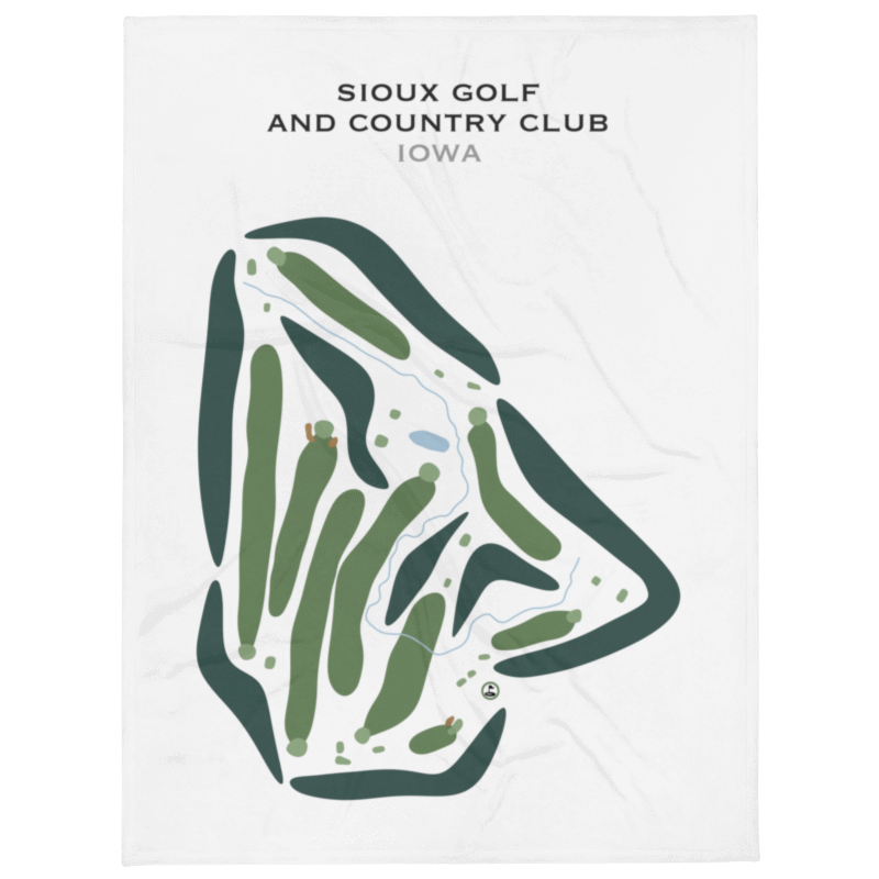 Sioux Golf & Country Club, Iowa - Printed Golf Courses