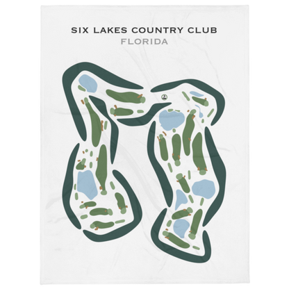 Six Lakes Country Club, Florida - Printed Golf Courses