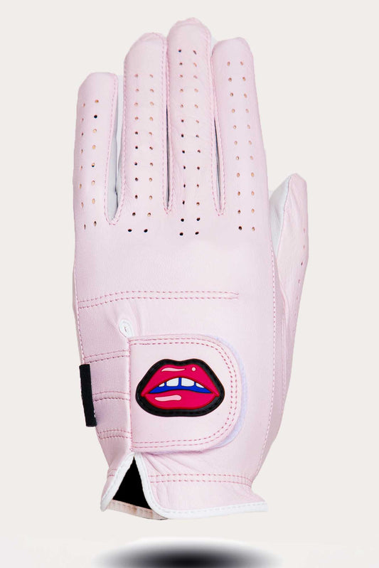Golf Glove Pink Lip Logo