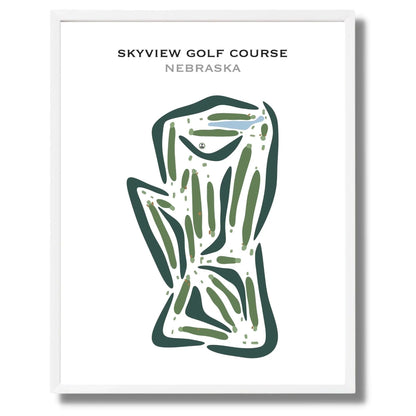 Skyview Golf Course, Nebraska - Printed Golf Courses