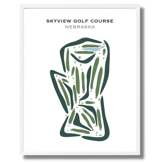 Skyview Golf Course, Nebraska - Printed Golf Courses