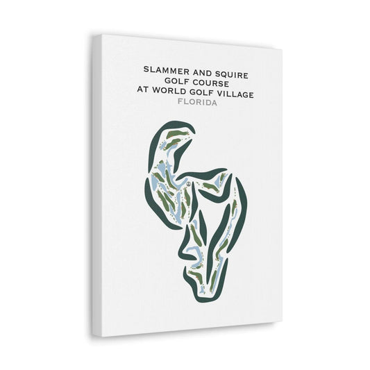 Slammer and Squire Golf Course at World Golf Village, St. Augustine, Florida - Printed Golf Courses