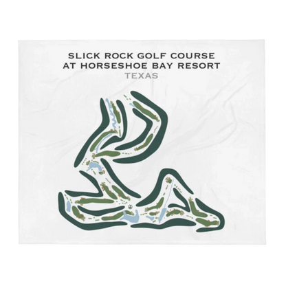 Slick Rock Golf Course, Horseshoe Bay Resort, Texas - Printed Golf Course