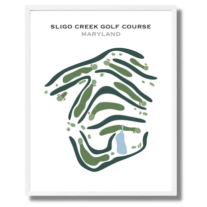 Sligo Creek Golf Course, Maryland - Printed Golf Courses