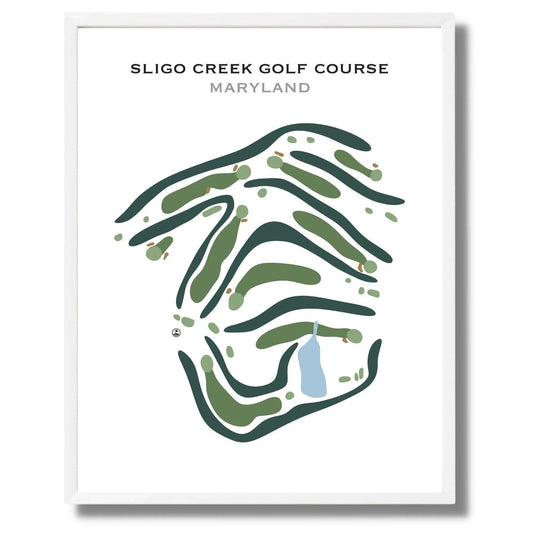 Sligo Creek Golf Course, Maryland - Printed Golf Courses