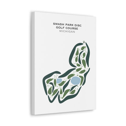 Smash Park Disc Golf Course, Michigan - Printed Golf Courses