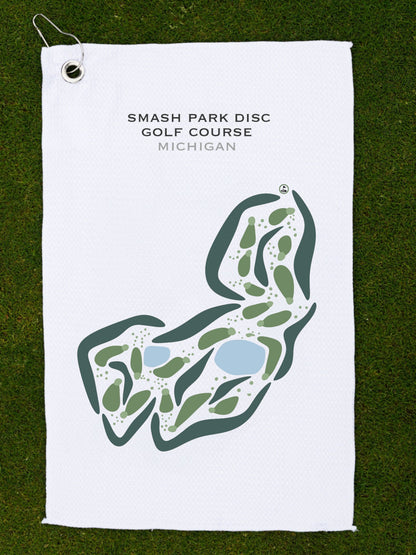 Smash Park Disc Golf Course, Michigan - Printed Golf Courses