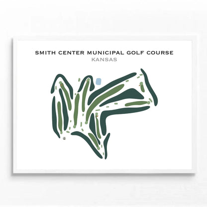 Smith Center Municipal Golf Course, Kansas - Printed Golf Course