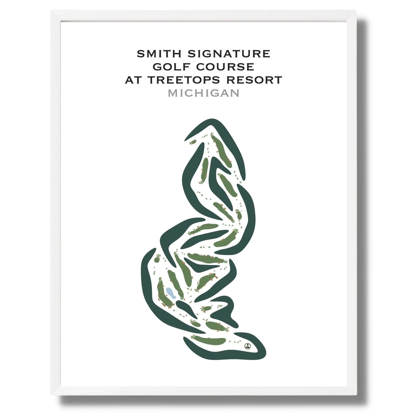 Smith Signature Golf Course at Treetops Resort, Michigan - Printed Golf Courses