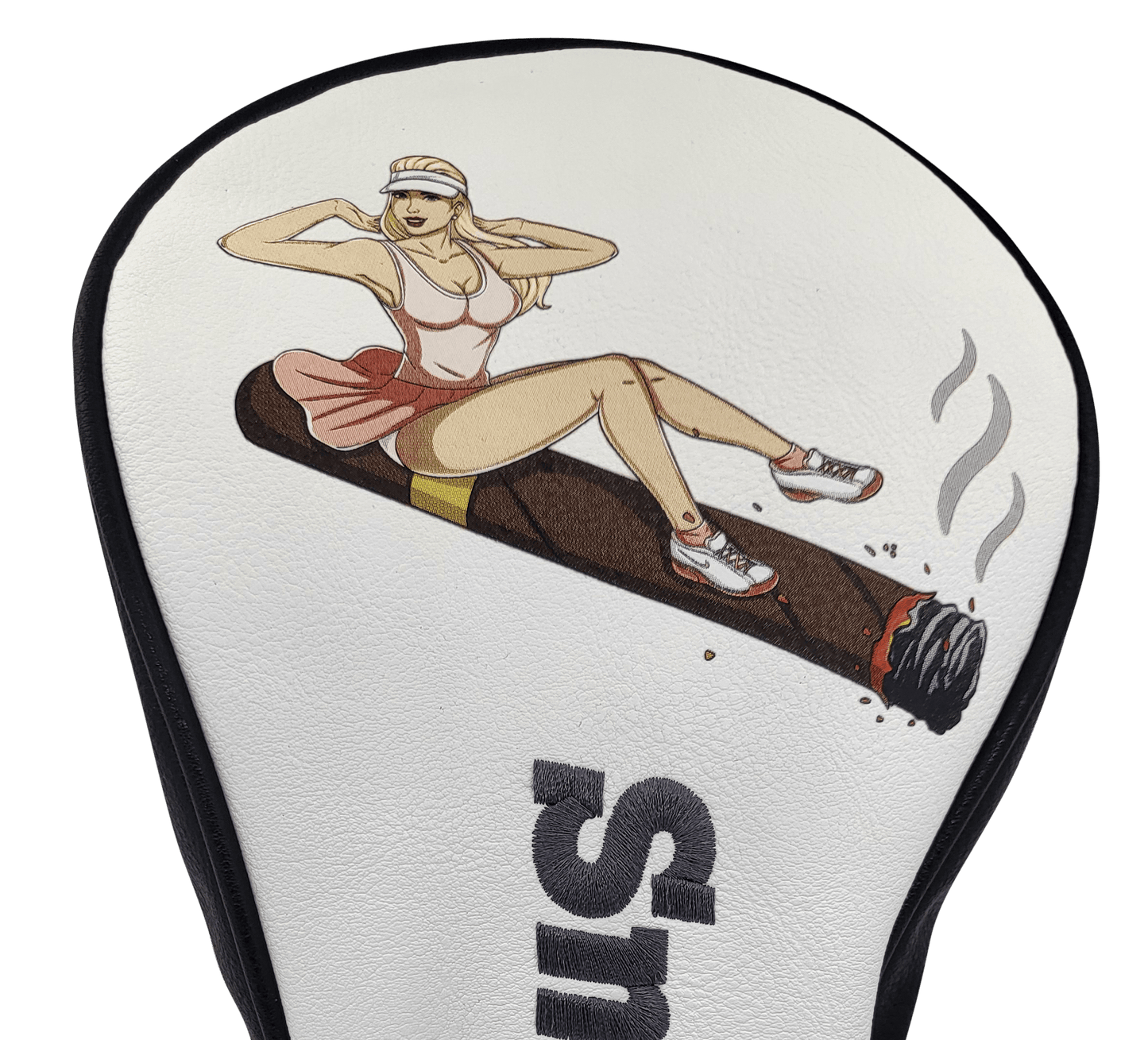 Smoked It! Embroidered Pinup Driver Headcover by ReadyGOLF