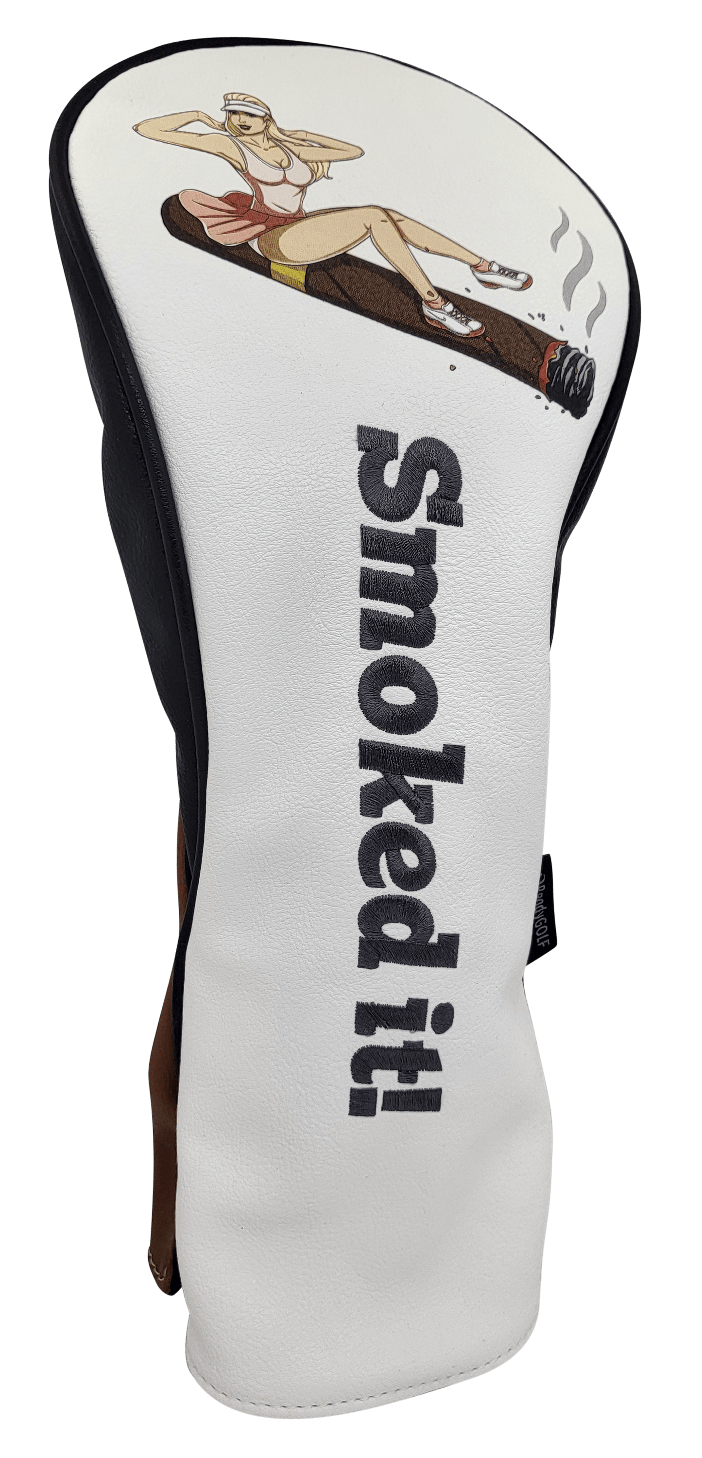 Smoked It! Embroidered Pinup Driver Headcover by ReadyGOLF
