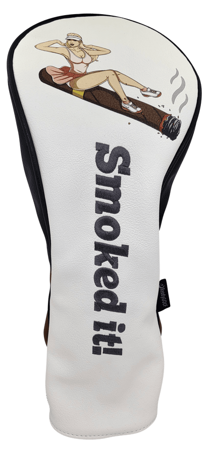 Smoked It! Embroidered Pinup Driver Headcover by ReadyGOLF