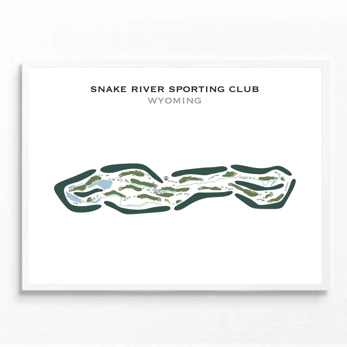 Snake River Sporting Club, Wyoming - Printed Golf Courses