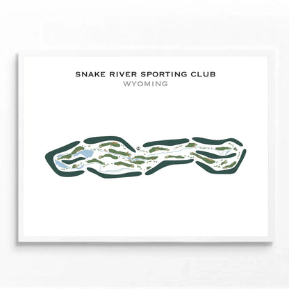 Snake River Sporting Club, Wyoming - Printed Golf Courses