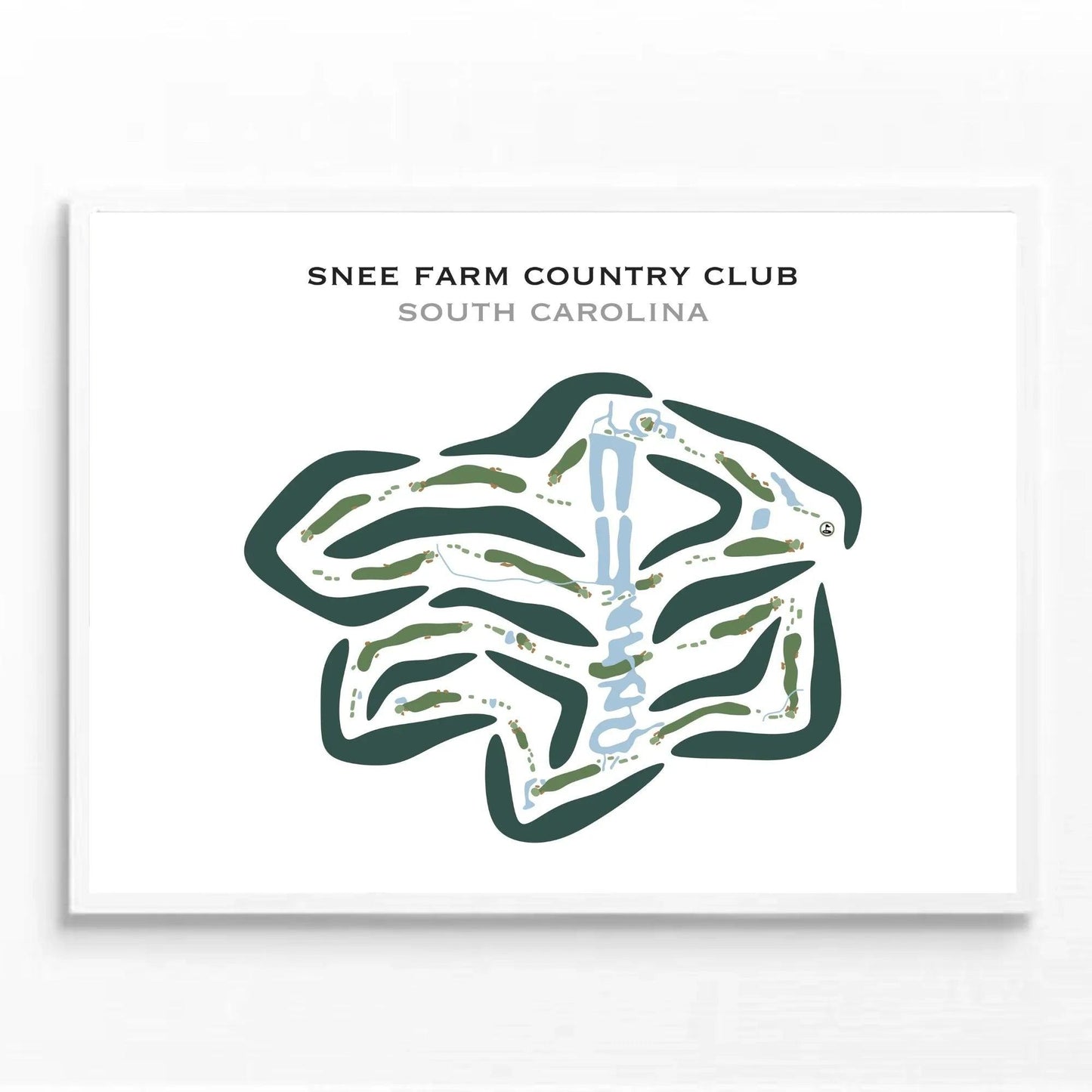 Snee Farm Country Club, South Carolina - Printed Golf Course