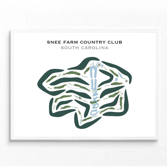 Snee Farm Country Club, South Carolina - Printed Golf Course