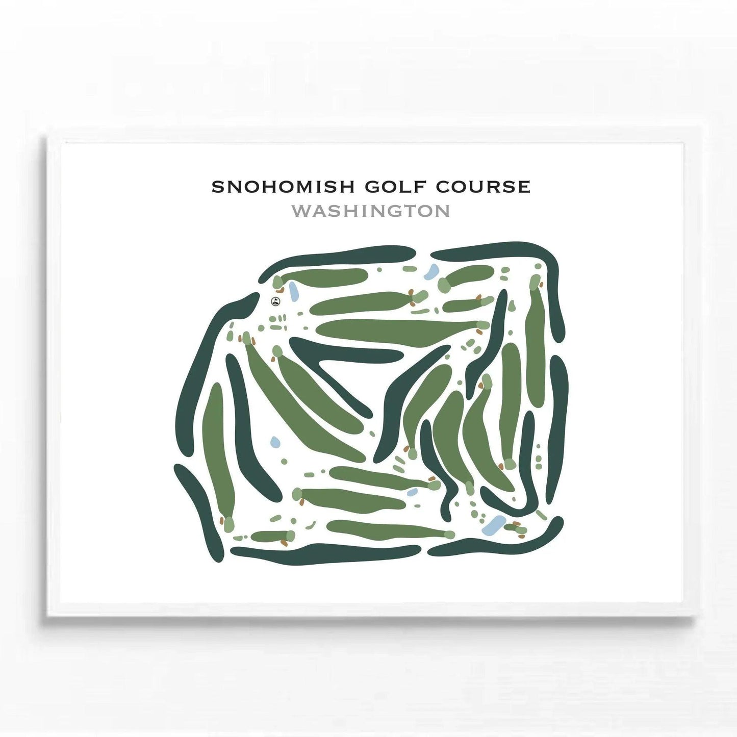 Snohomish Golf Course, Washington - Printed Golf Course