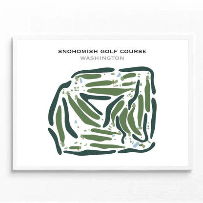 Snohomish Golf Course, Washington - Printed Golf Course