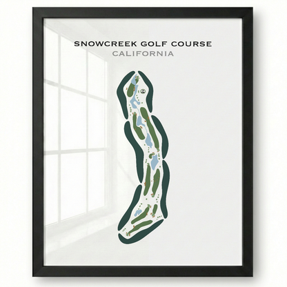 Snowcreek Golf Course, California - Printed Golf Courses