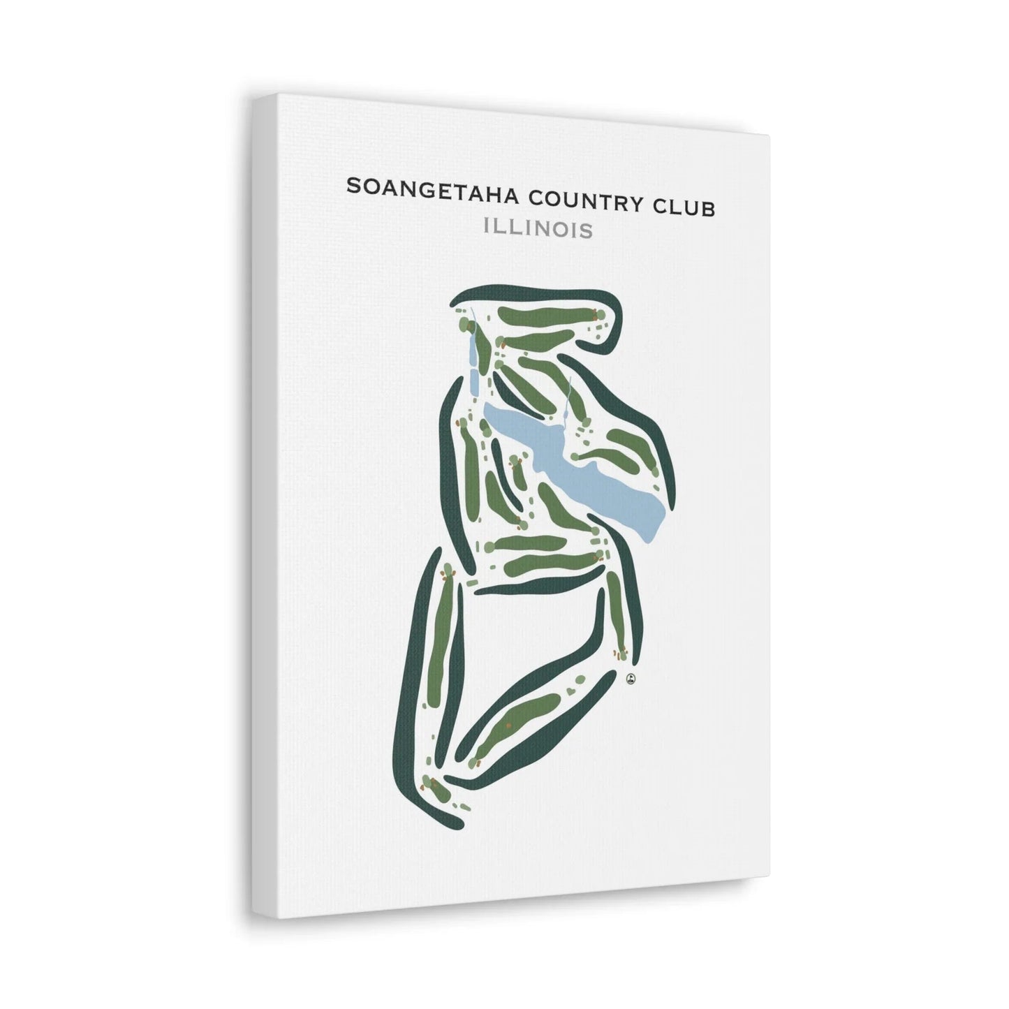 Soangetaha Country Club, Illinois - Printed Golf Courses