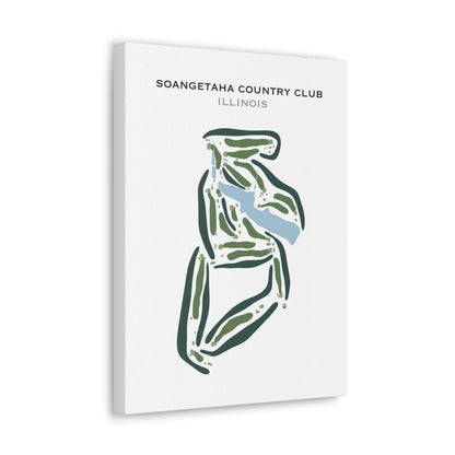 Soangetaha Country Club, Illinois - Printed Golf Courses