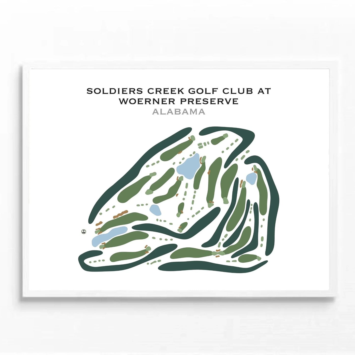 Soldiers Creek Golf Club At Woerner Preserve, Alabama - Printed Golf Courses