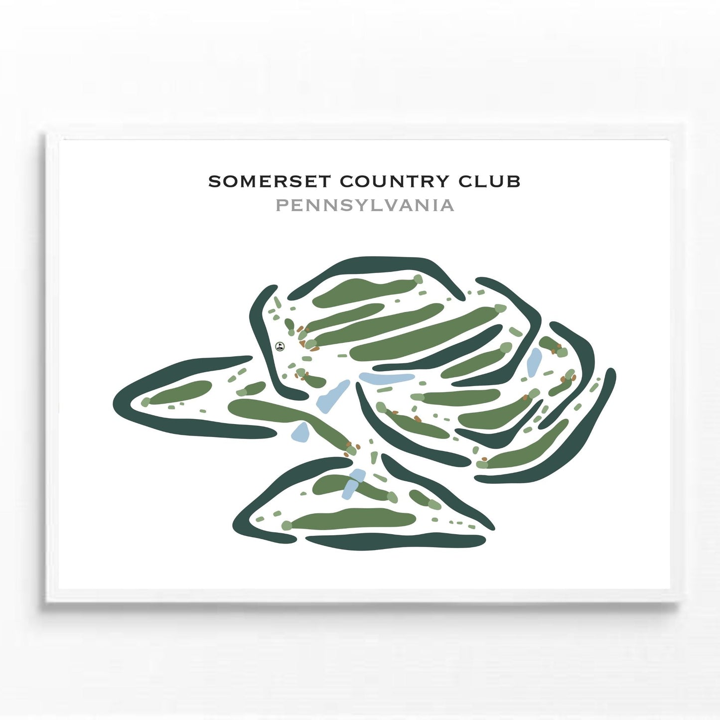 Somerset Country Club, Pennsylvania - Printed Golf Courses