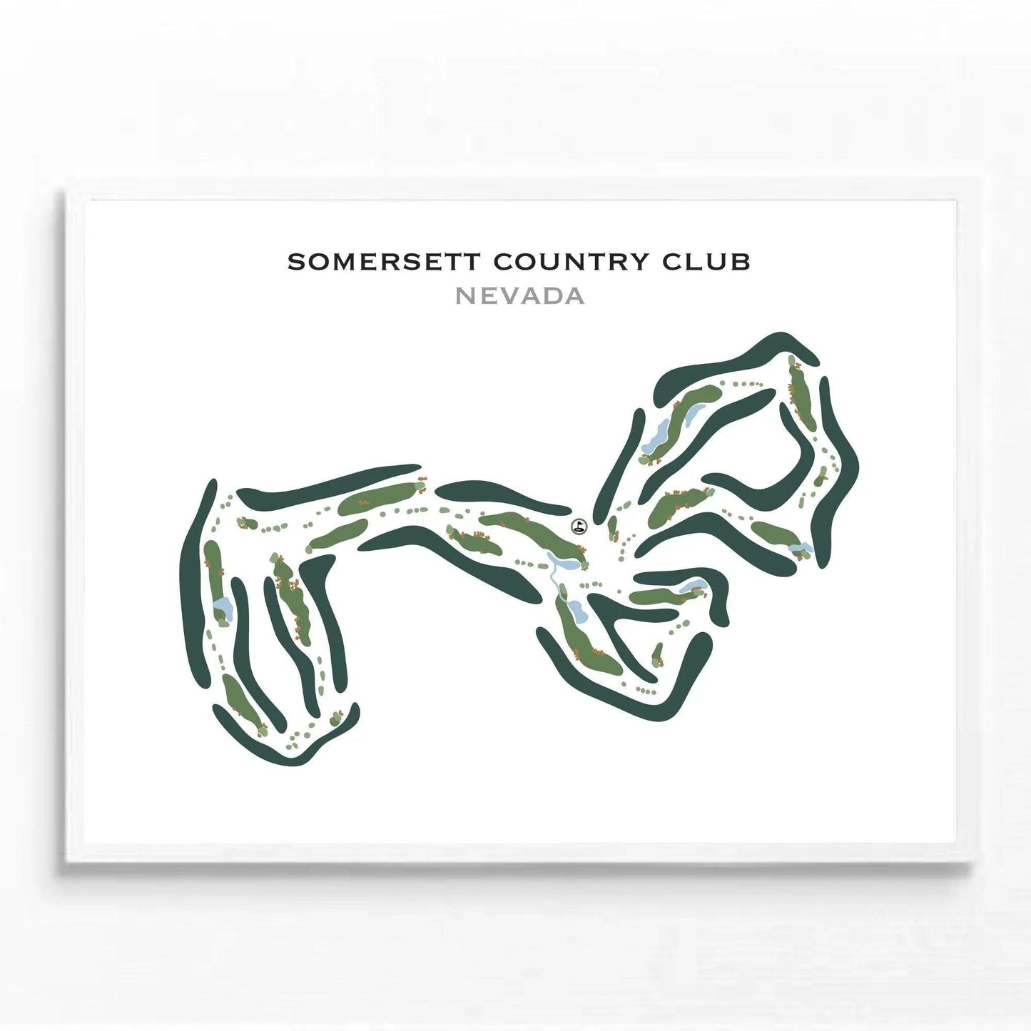 Somersett Country Club, Nevada - Printed Golf Course