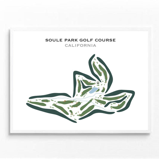 Soule Park Golf Course, California - Printed Golf Courses