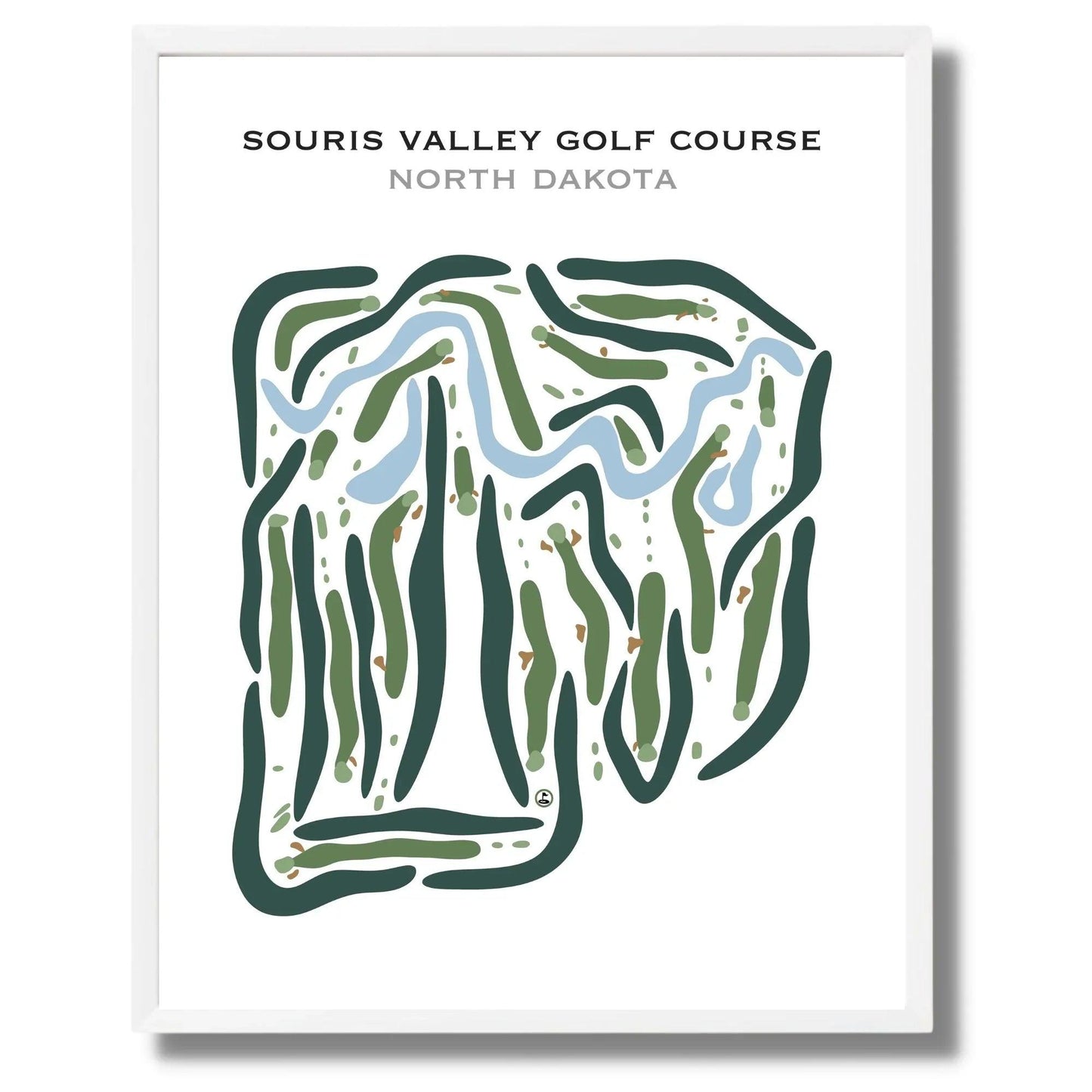 Souris Valley Golf Course, North Dakota - Printed Golf Courses