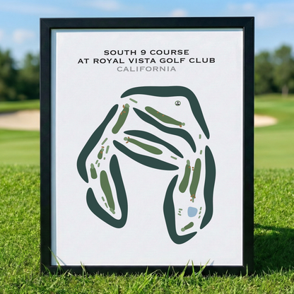 South 9 Course at Royal Vista Golf Club, California - Printed Golf Courses
