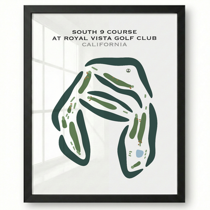 South 9 Course at Royal Vista Golf Club, California - Printed Golf Courses