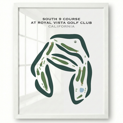 South 9 Course at Royal Vista Golf Club, California - Printed Golf Courses