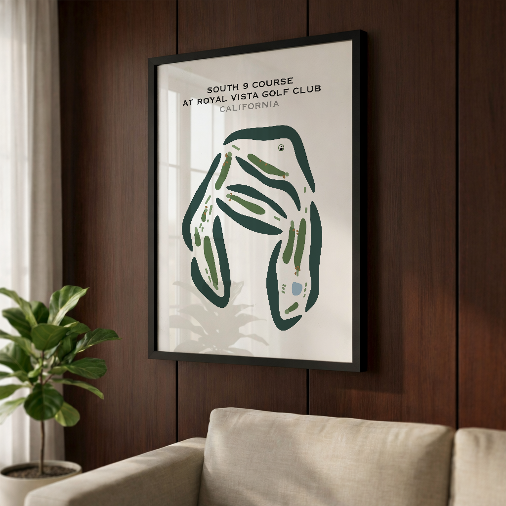 South 9 Course at Royal Vista Golf Club, California - Printed Golf Courses